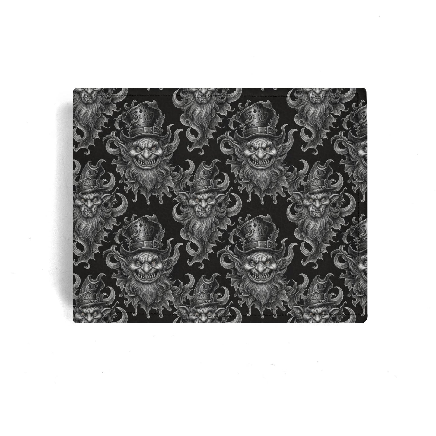 Demon Leprechaun Men's Leather Folded Wallet - DeRose Seasonal