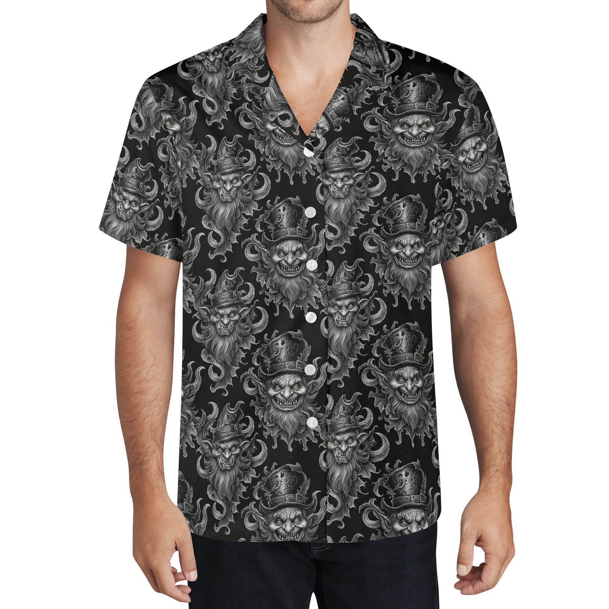 Demon Leprechaun Men's Casual Hawaiian Shirt - DeRose Seasonal
