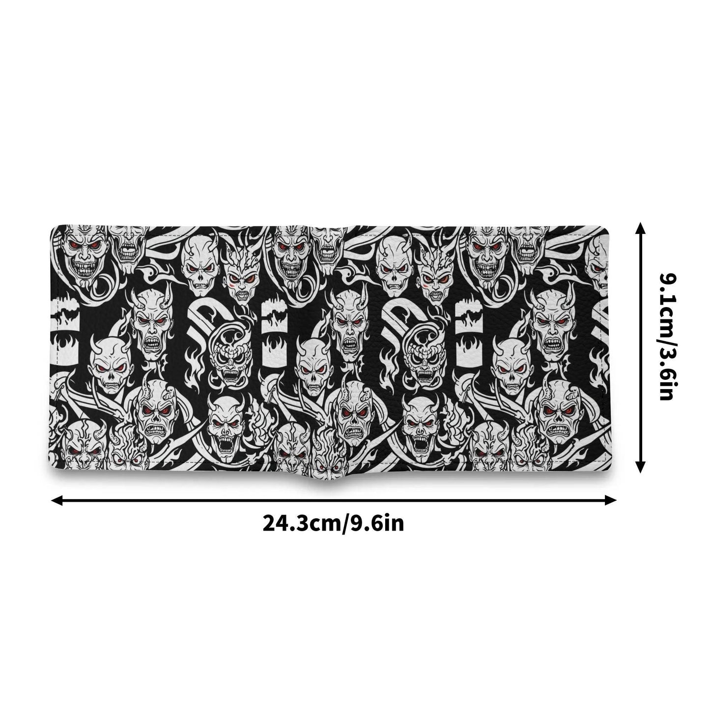 Demon Men's Minimalist Leather Folded Wallet - DeRose Seasonal