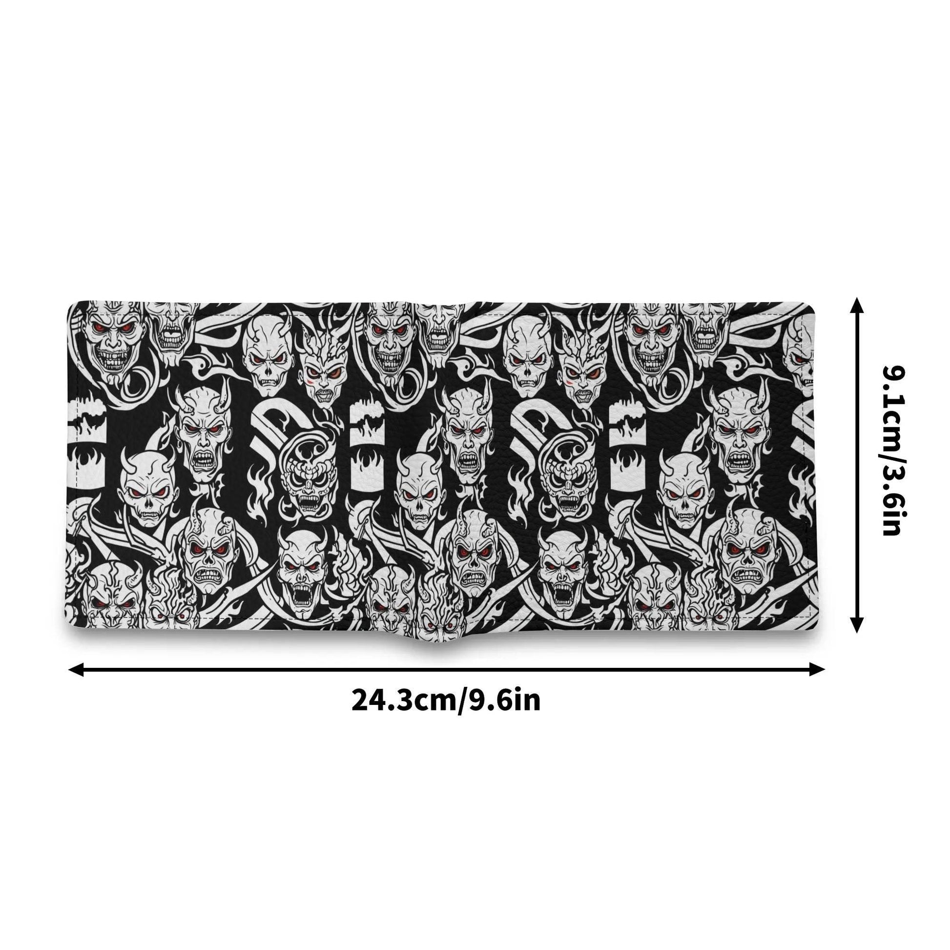 Demon Men's Minimalist Leather Folded Wallet - DeRose Seasonal
