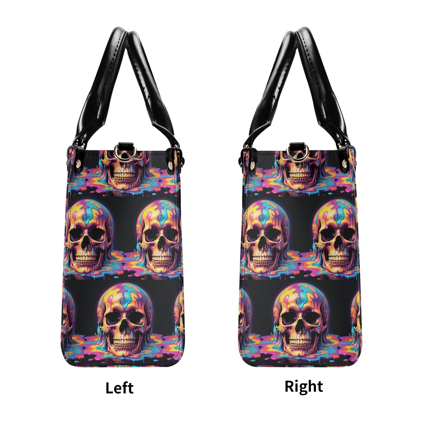 Dripping Skull Luxury Women Leather Handbag (3 sizes) - DeRose Seasonal