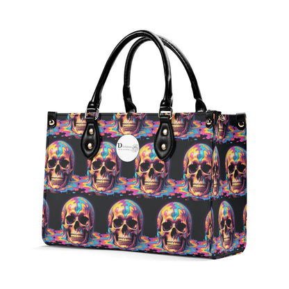 Dripping Skull Luxury Women Leather Handbag (3 sizes) - DeRose Seasonal