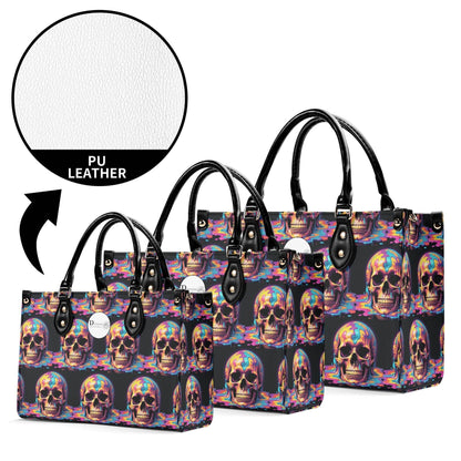 Dripping Skull Luxury Women Leather Handbag (3 sizes) - DeRose Seasonal