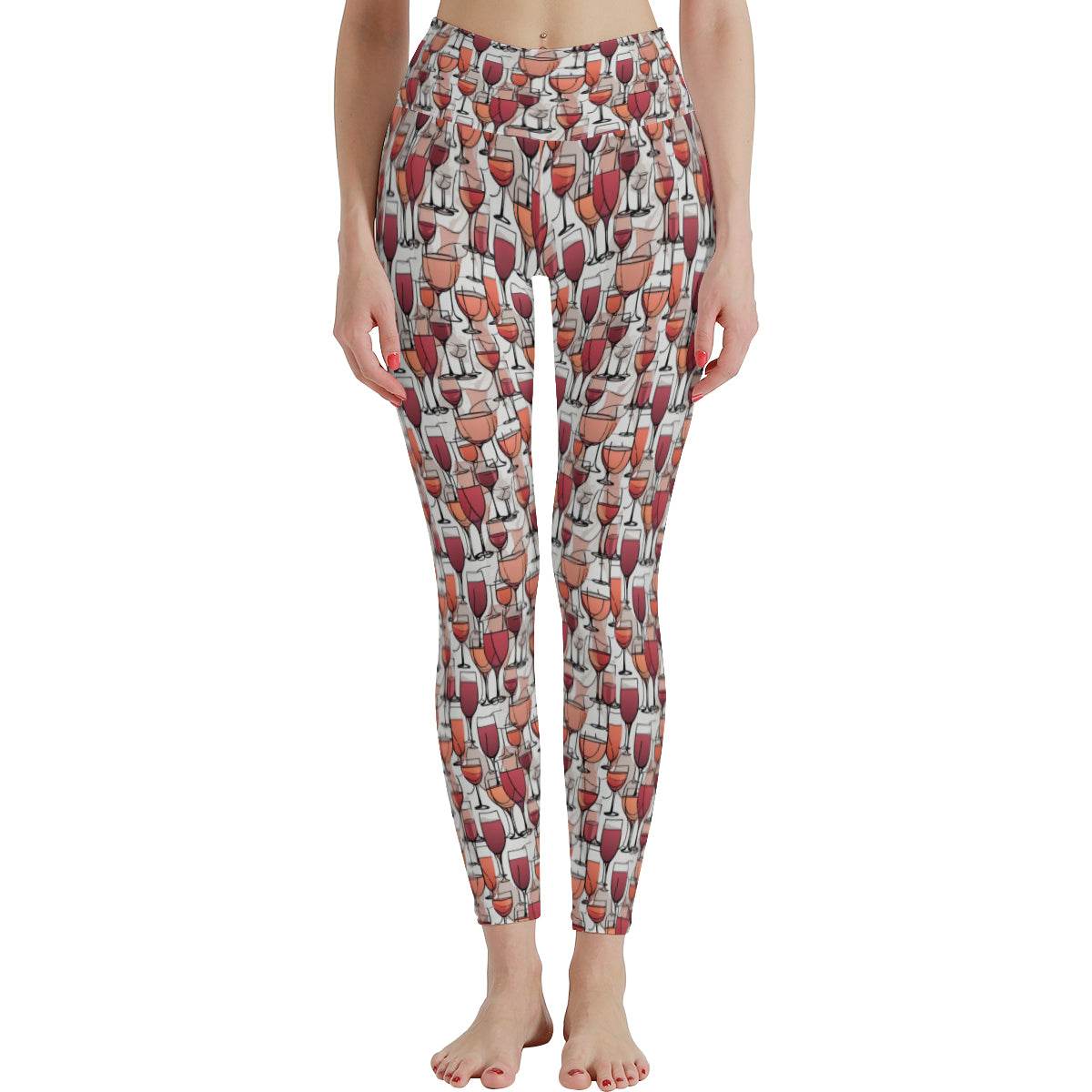 Wine Dining Women's Polyester Yoga pants Leggings - DeRose Seasonal