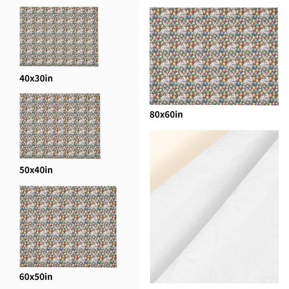 Easter Art Flannel Breathable Blanket 4 Sizes - DeRose Seasonal