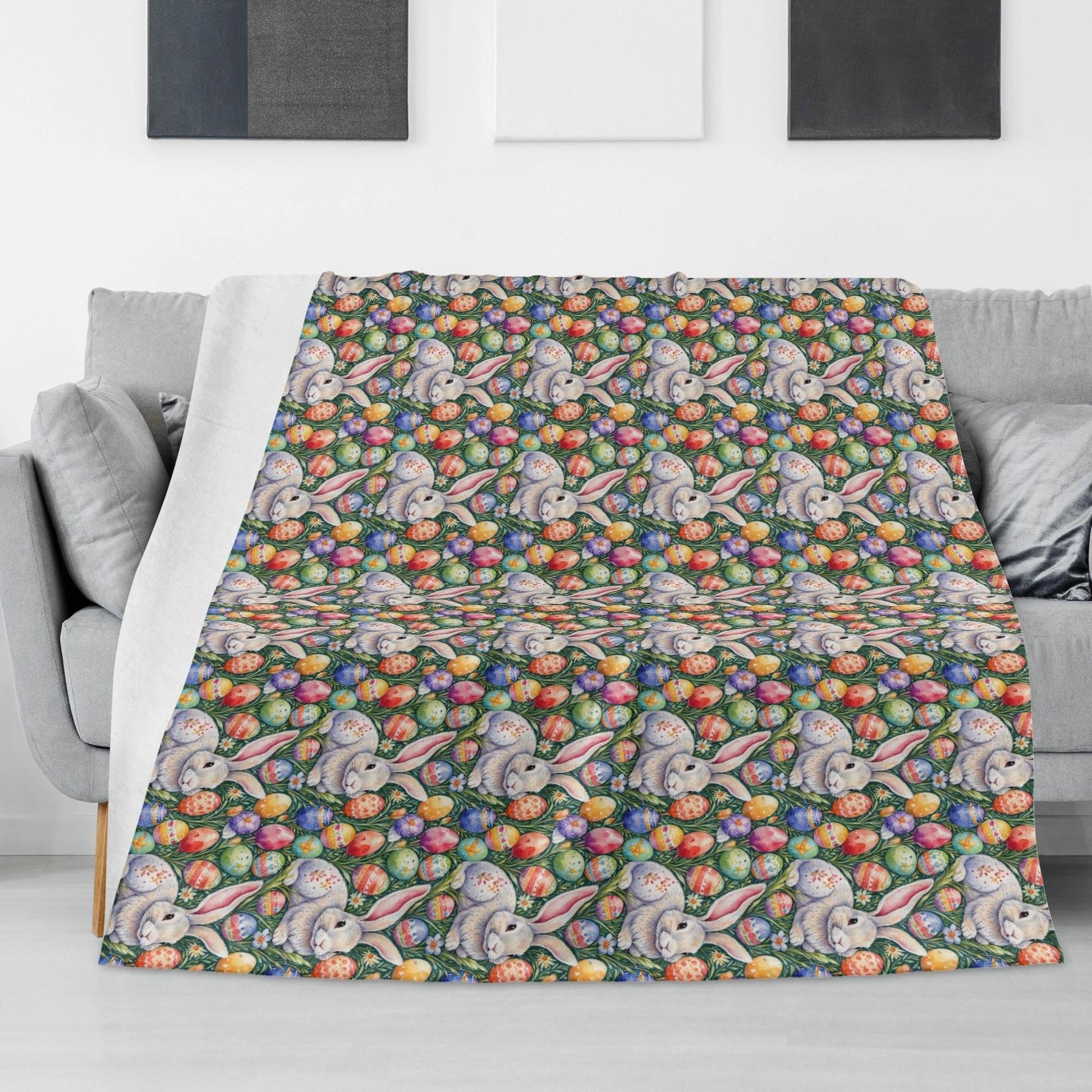 Easter Art Flannel Breathable Blanket 4 Sizes - DeRose Seasonal
