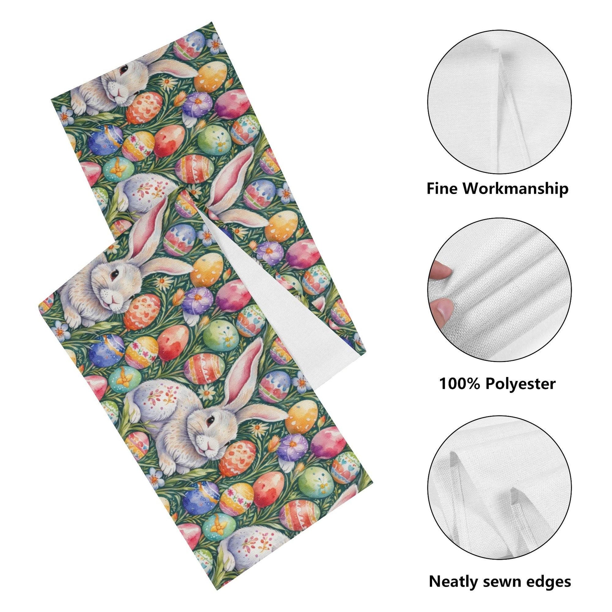 Easter Art Polyester Table Runner - DeRose Seasonal