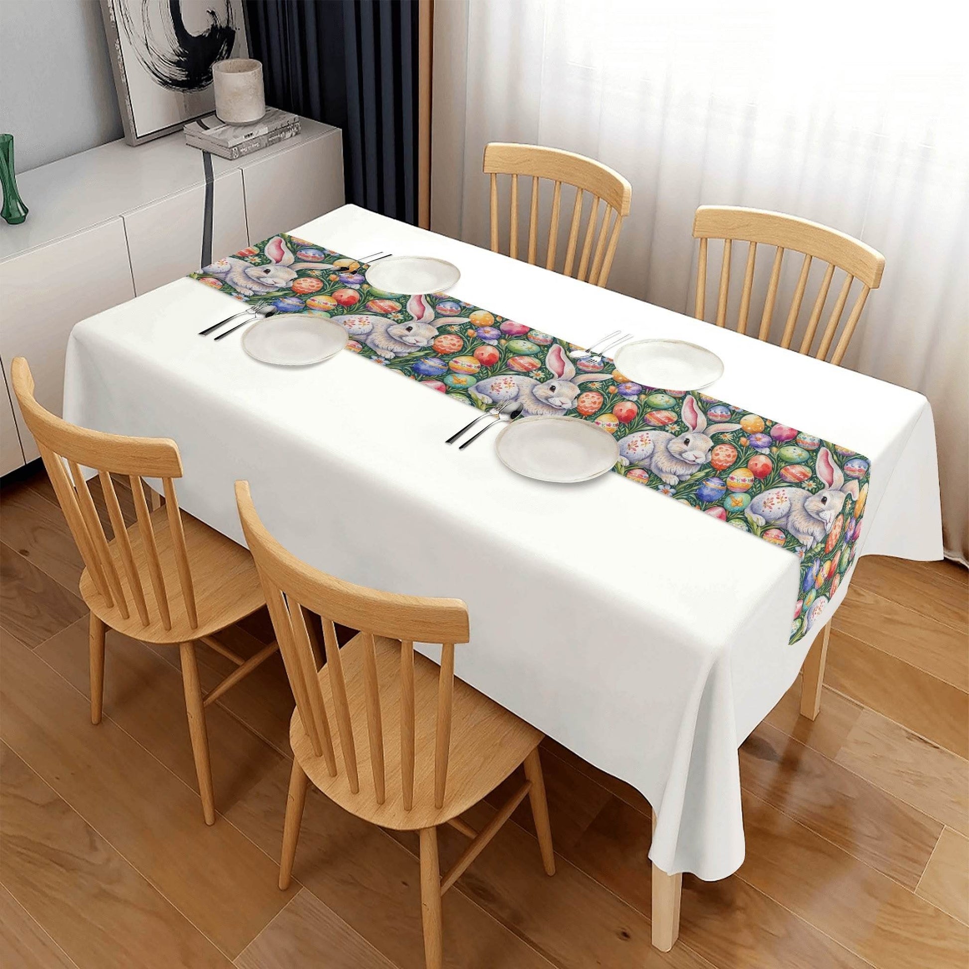 Easter Art Polyester Table Runner - DeRose Seasonal