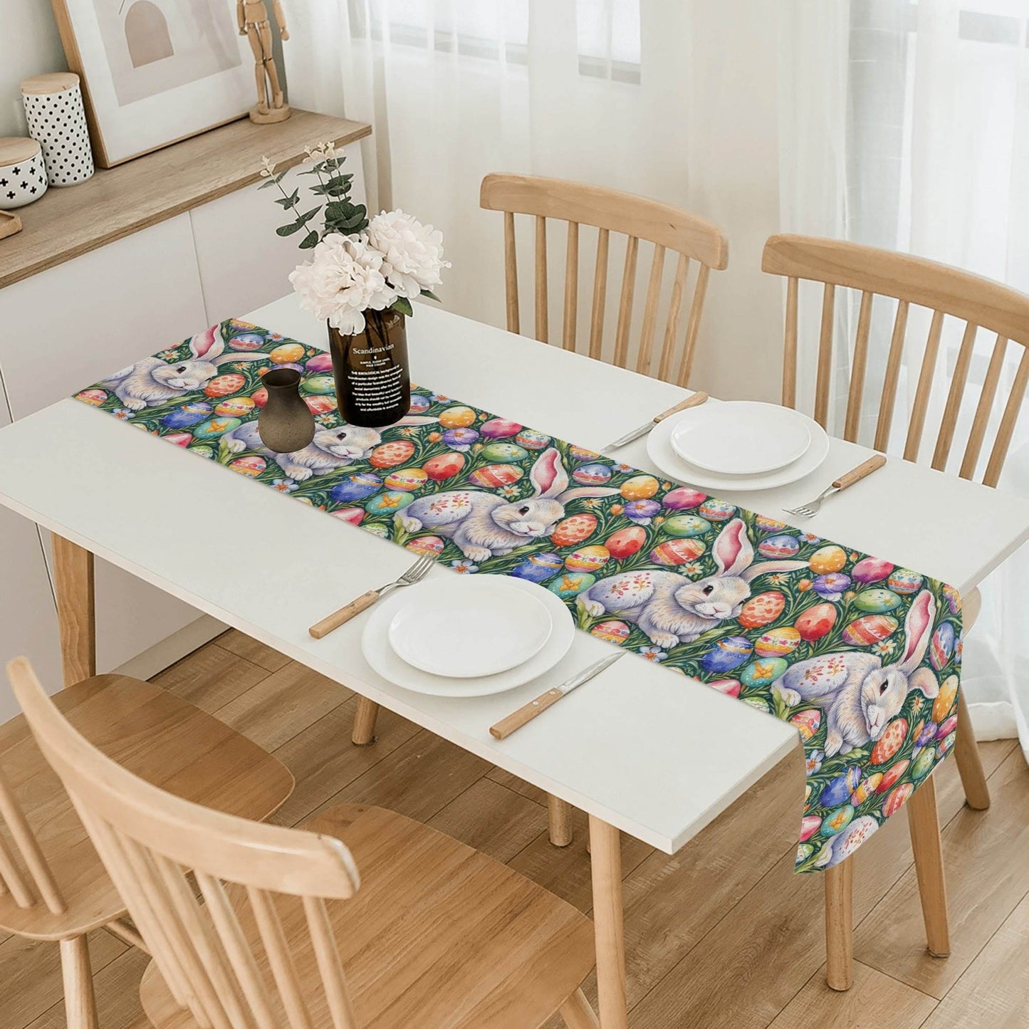 Easter Art Polyester Table Runner - DeRose Seasonal