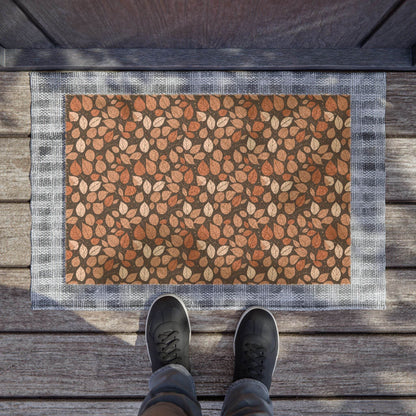 Brown Dark Leaves Fall Season Doormat - DeRose Seasonal