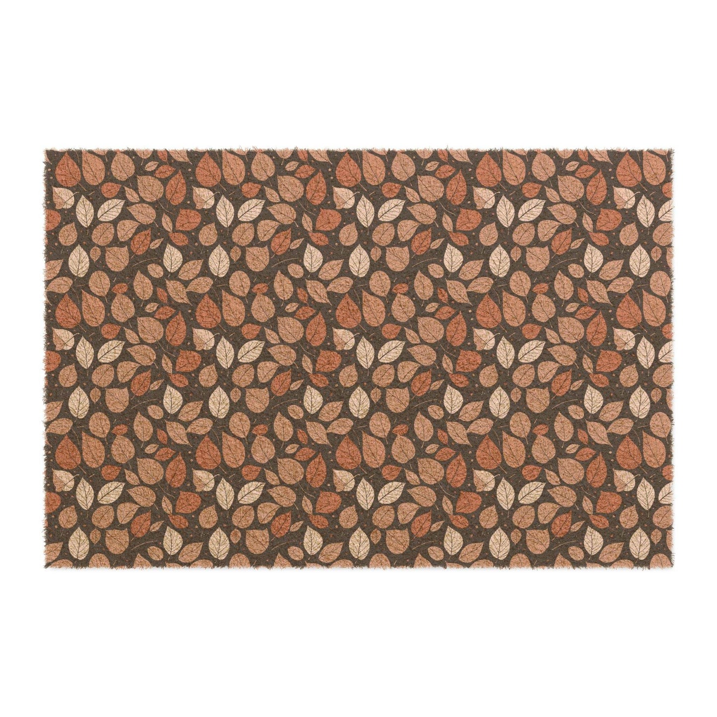 Brown Dark Leaves Fall Season Doormat - DeRose Seasonal