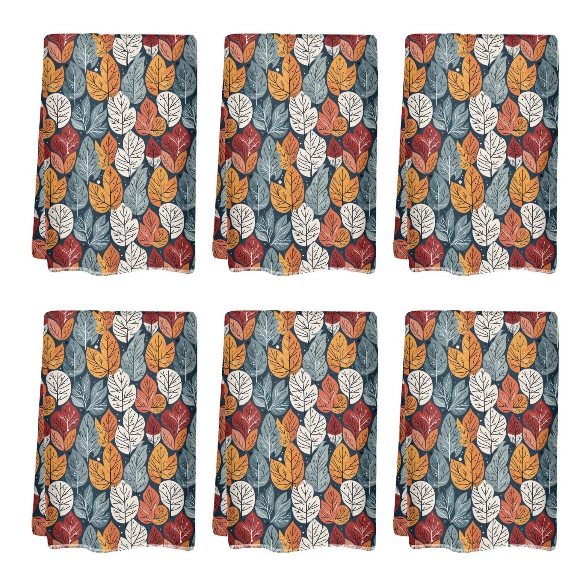 Fall Into Winter Hand Towels (6 Pcs) - DeRose Seasonal