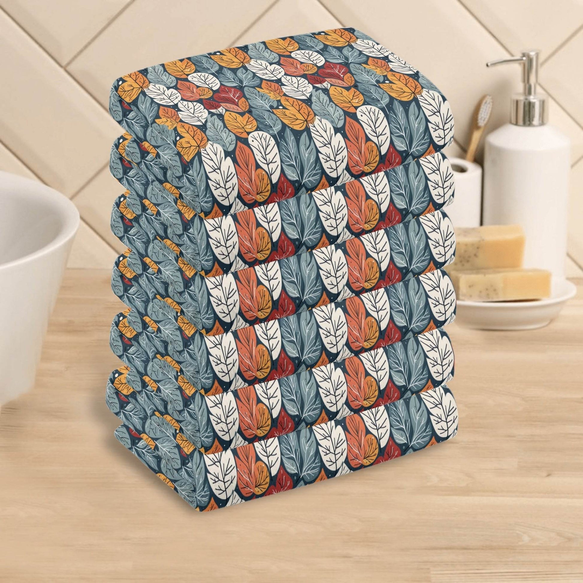 Fall Into Winter Hand Towels (6 Pcs) - DeRose Seasonal