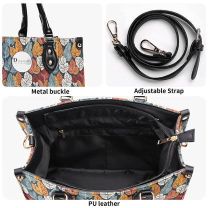 Fall Into Winter Luxury Women Leather Handbag (3 sizes) - DeRose Seasonal