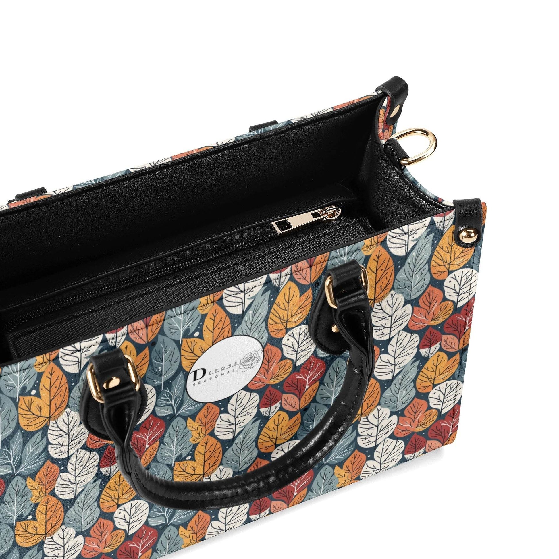 Fall Into Winter Luxury Women Leather Handbag (3 sizes) - DeRose Seasonal