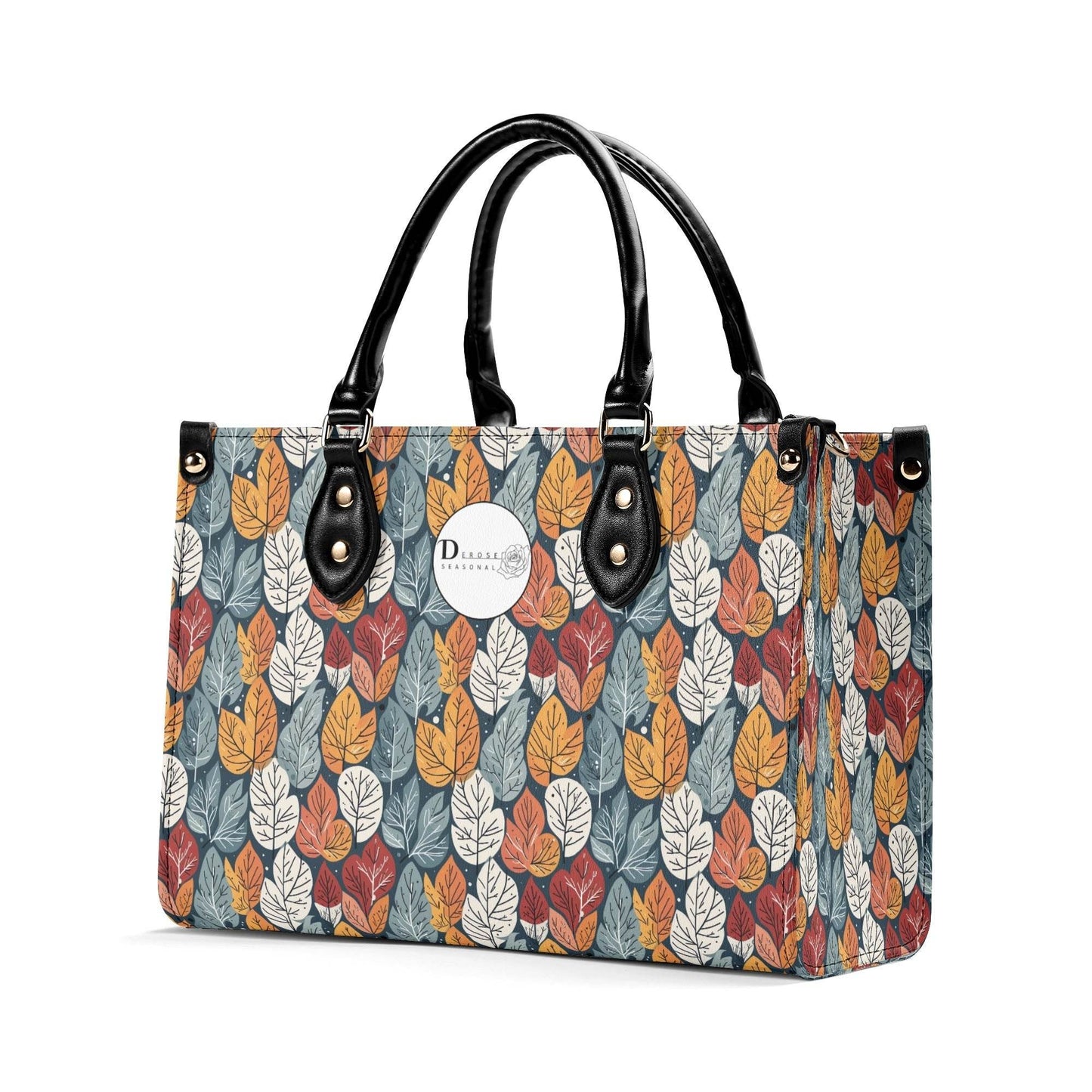 Fall Into Winter Luxury Women Leather Handbag (3 sizes) - DeRose Seasonal