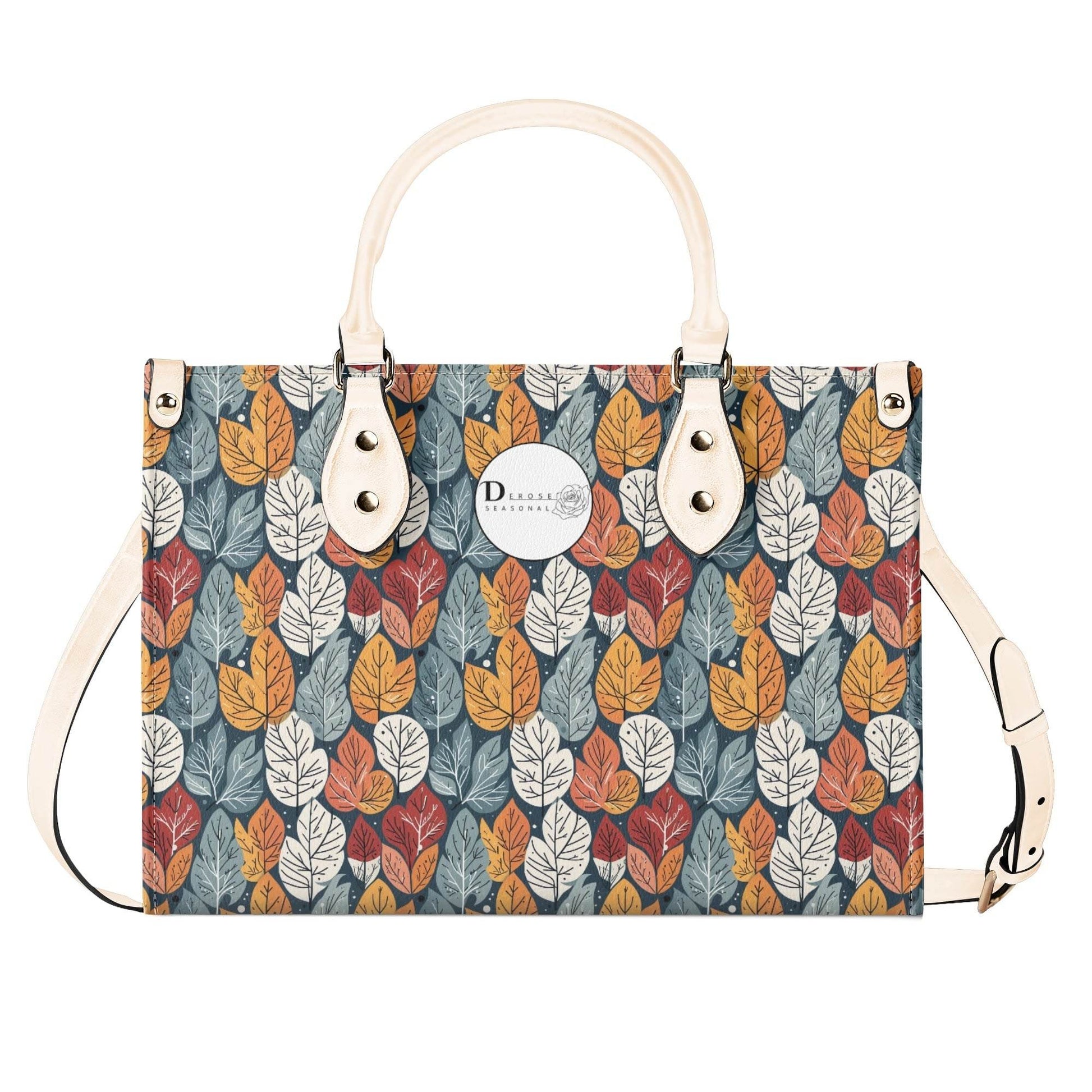 Fall Into Winter Luxury Women Leather Handbag (3 sizes) - DeRose Seasonal