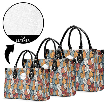 Fall Into Winter Luxury Women Leather Handbag (3 sizes) - DeRose Seasonal