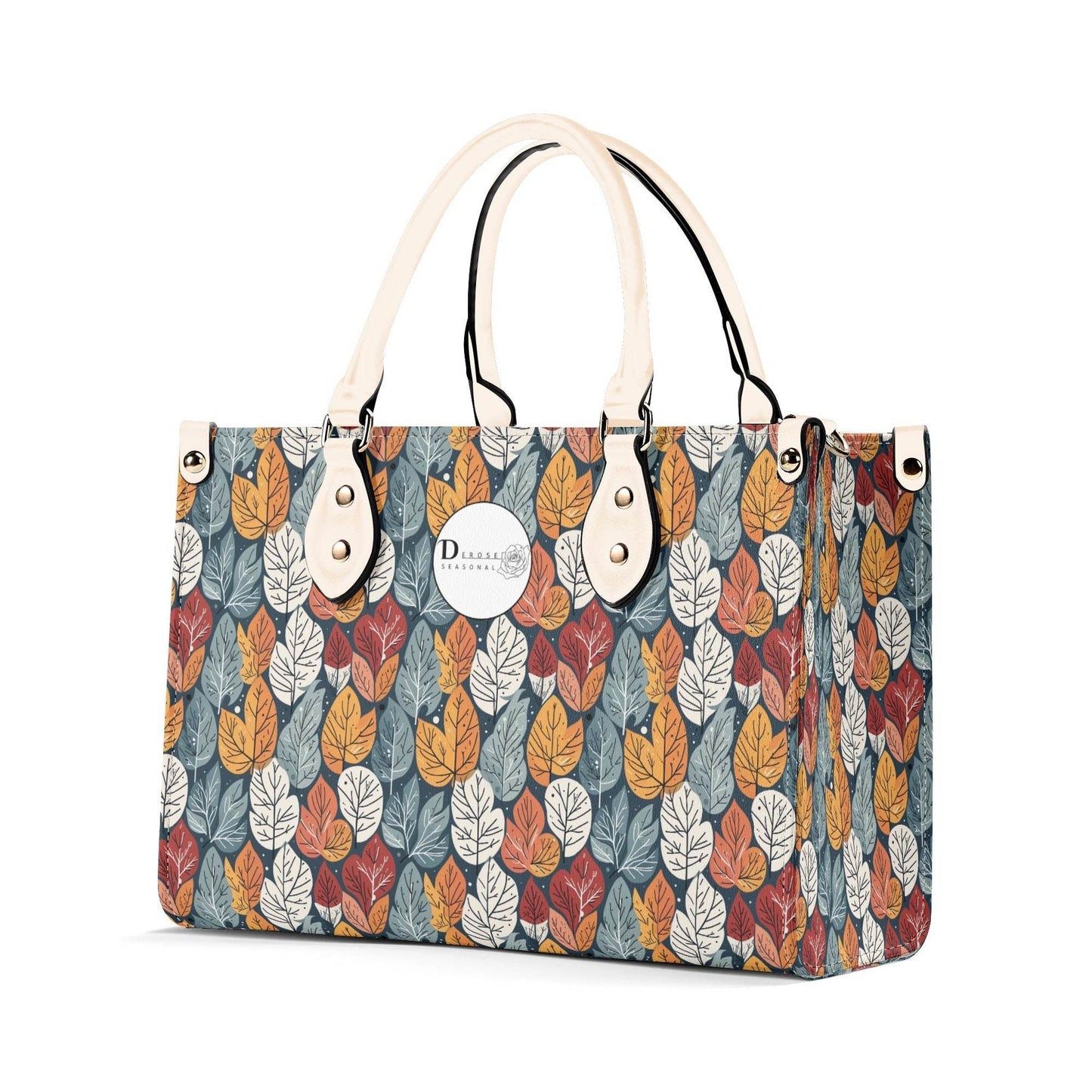 Fall Into Winter Luxury Women Leather Handbag (3 sizes) - DeRose Seasonal