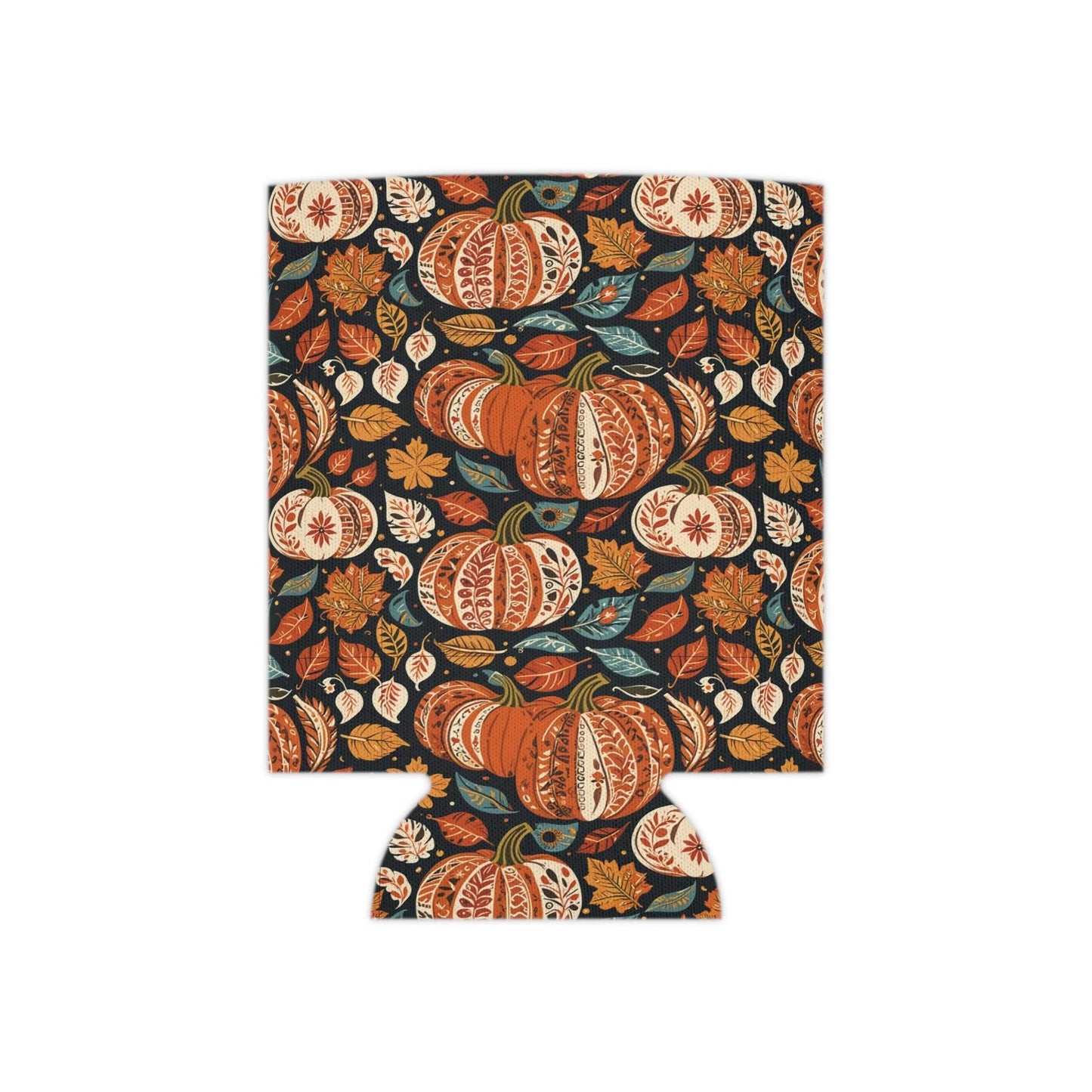 Fall Pumpkin Colorful Can Cooler BOGO 50% Off - DeRose Seasonal