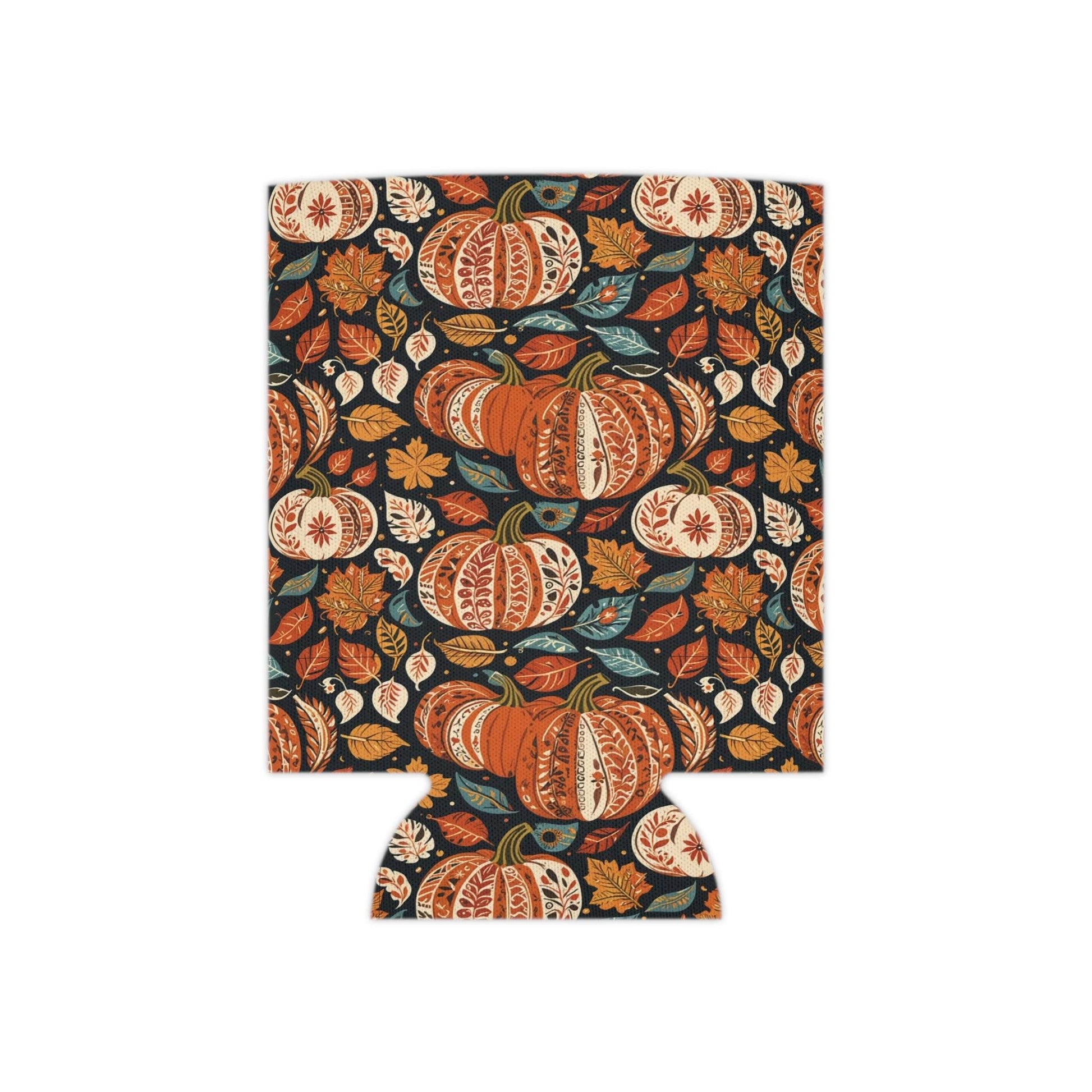 Fall Pumpkin Colorful Can Cooler BOGO 50% Off - DeRose Seasonal