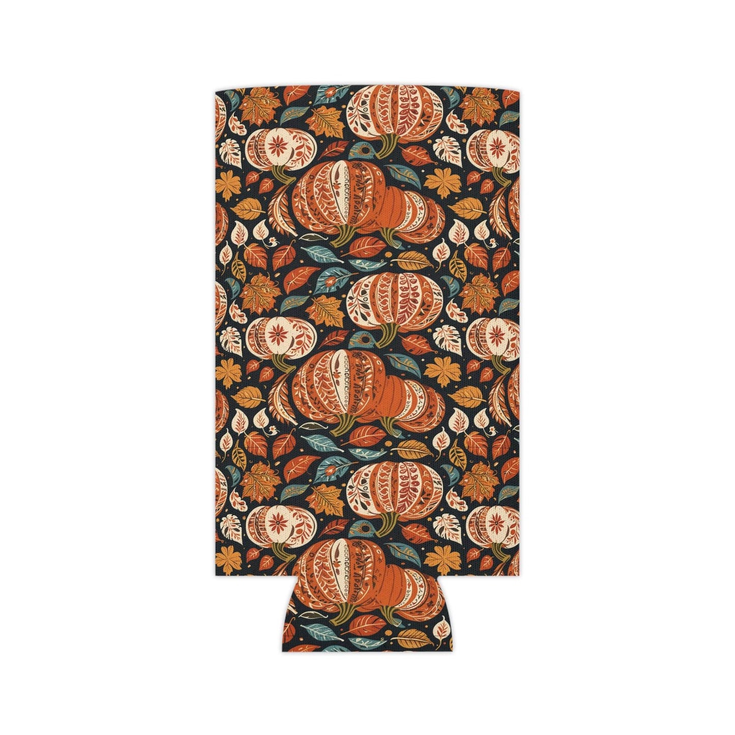 Fall Pumpkin Colorful Can Cooler BOGO 50% Off - DeRose Seasonal