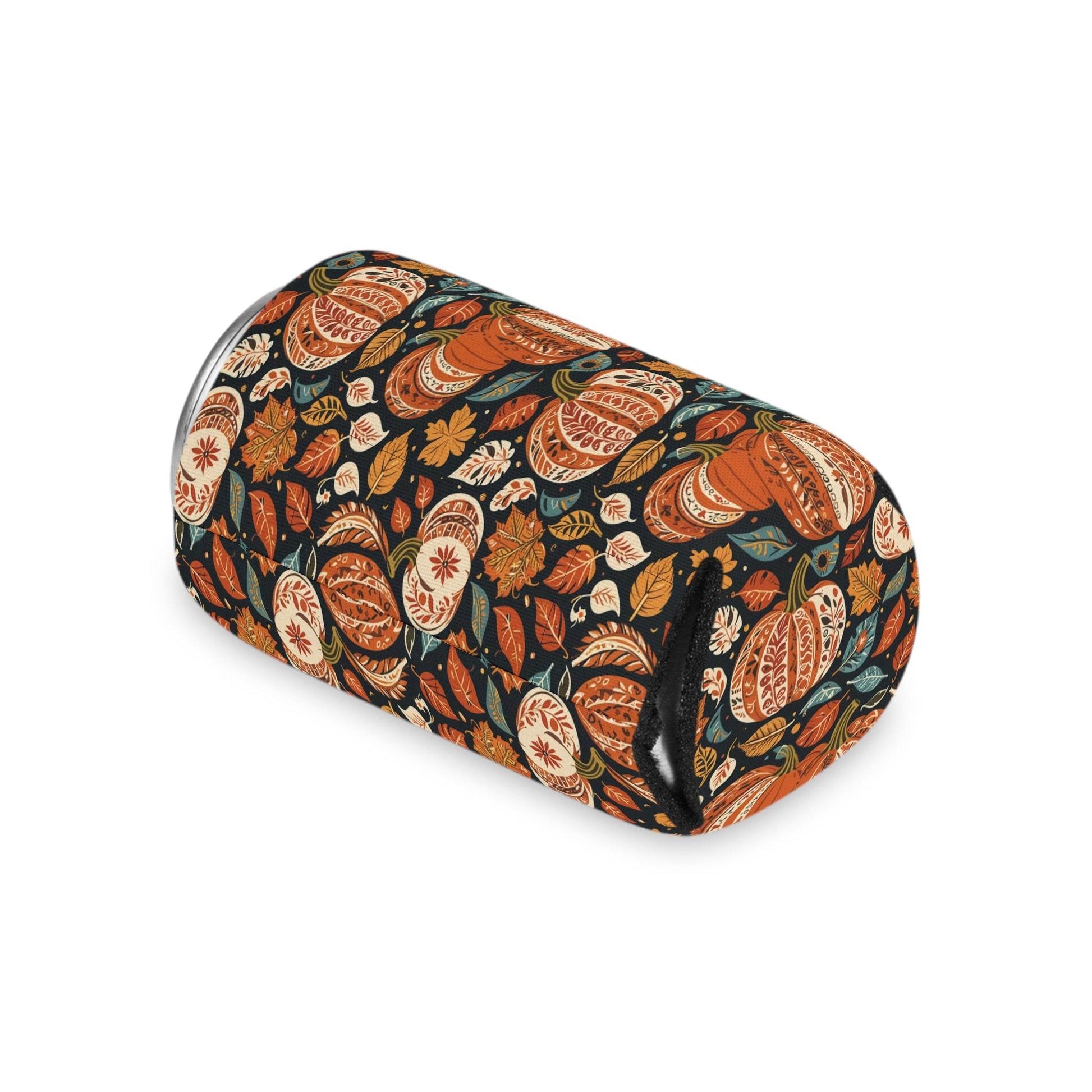 Fall Pumpkin Colorful Can Cooler BOGO 50% Off - DeRose Seasonal