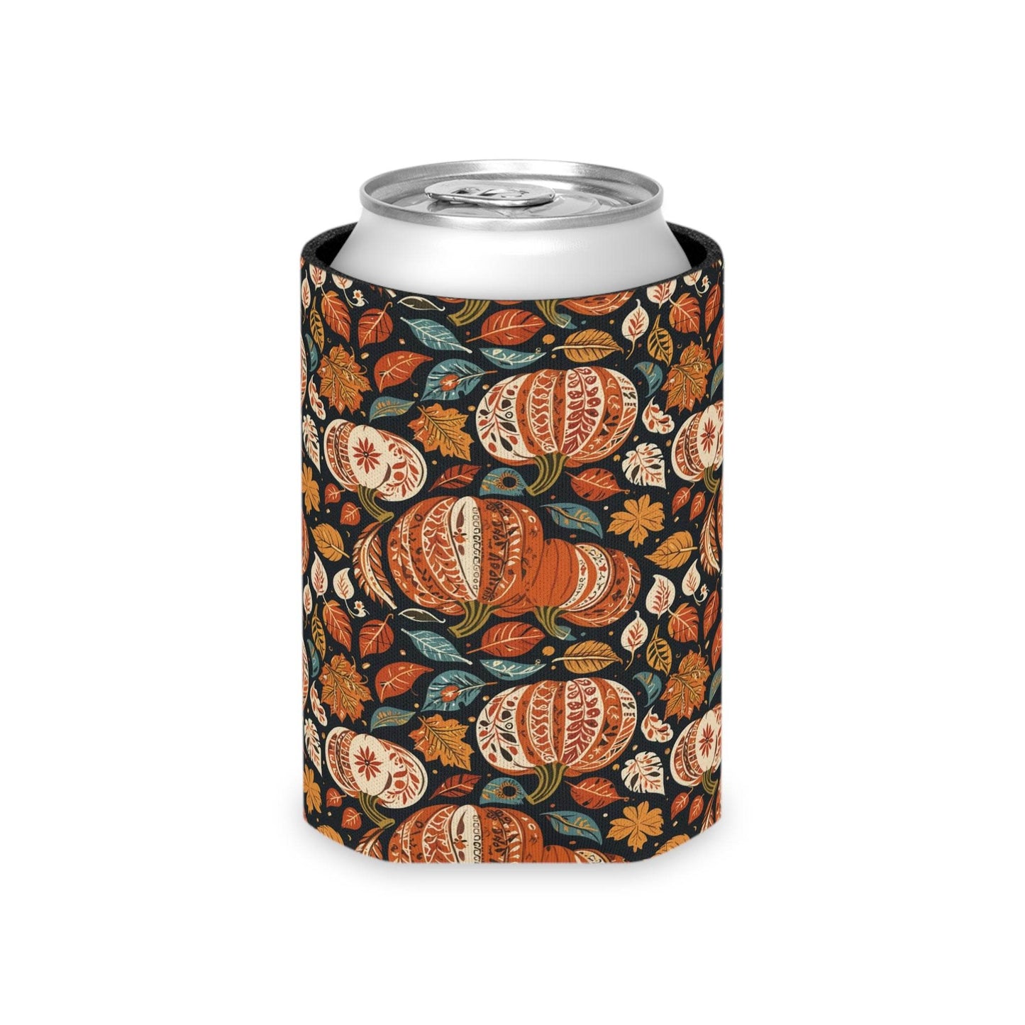 Fall Pumpkin Colorful Can Cooler BOGO 50% Off - DeRose Seasonal