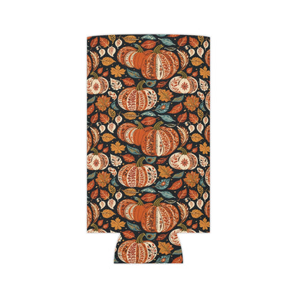 Fall Pumpkin Colorful Can Cooler BOGO 50% Off - DeRose Seasonal