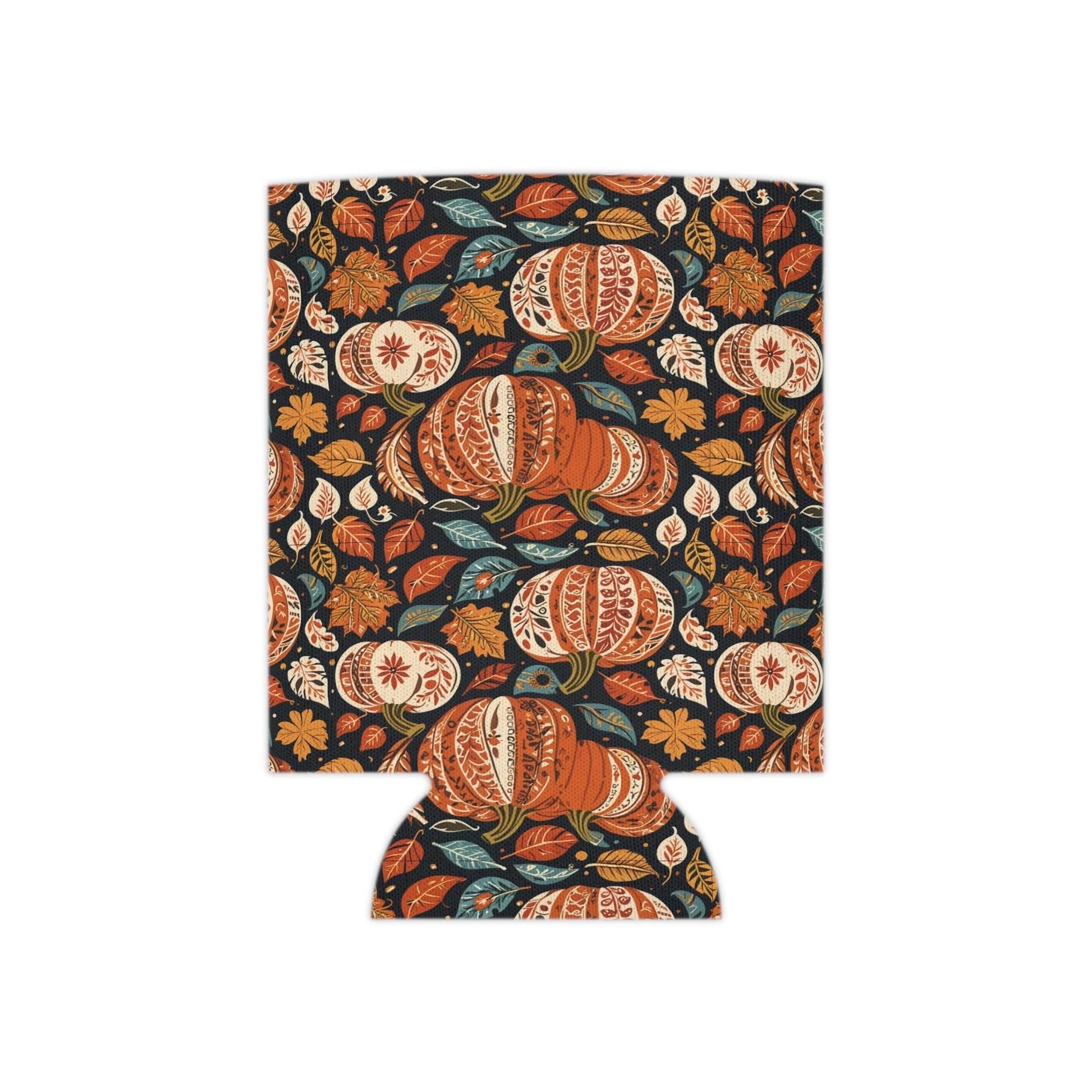 Fall Pumpkin Colorful Can Cooler BOGO 50% Off - DeRose Seasonal
