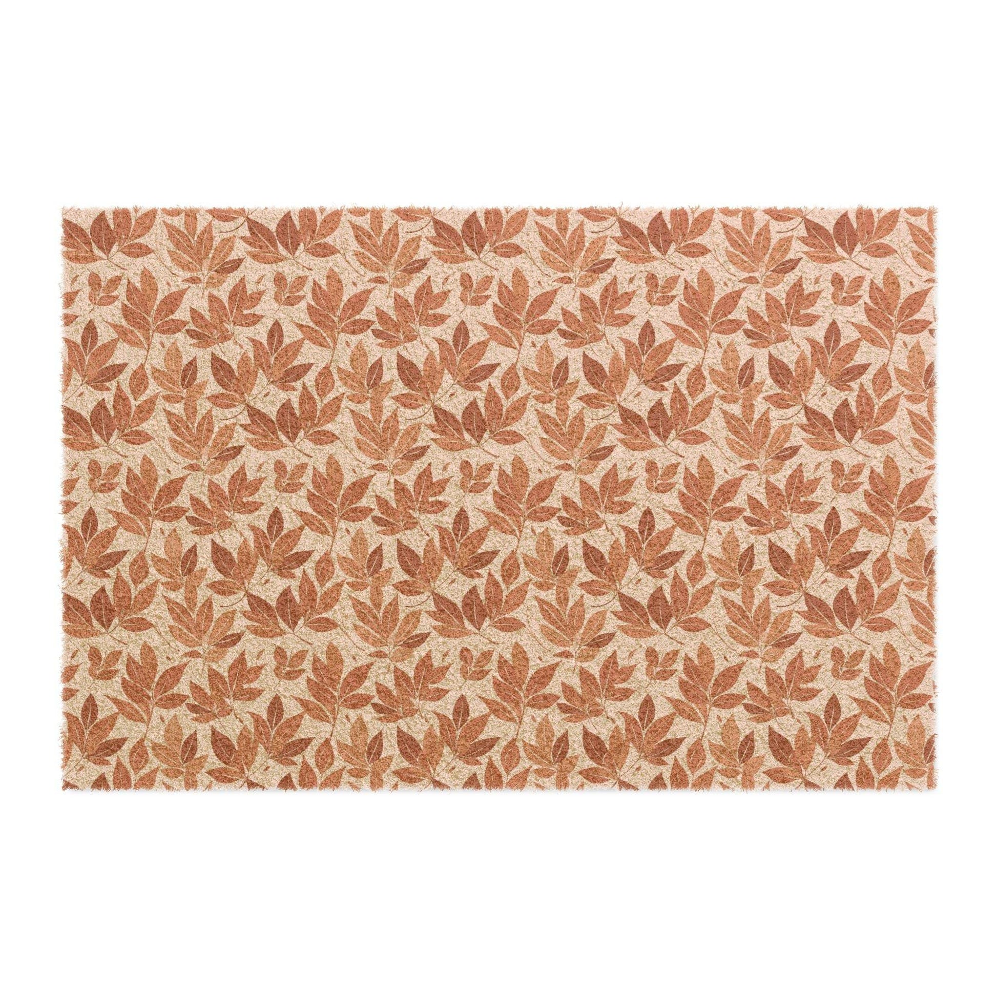 Brown Autumn Leaves Fall Season Doormat - DeRose Seasonal