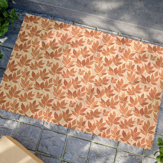 Brown Autumn Leaves Fall Season Doormat - DeRose Seasonal