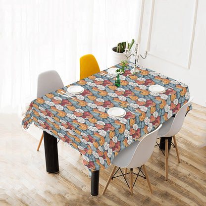 Fall into Winter Polyester Tablecloth Polyester Tablecloth 70"x 52" DeRose Seasonal