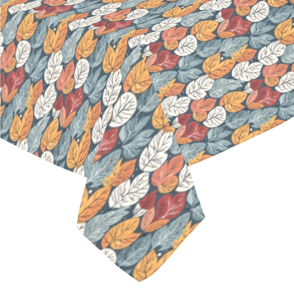 Fall into Winter Polyester Tablecloth Polyester Tablecloth 70"x 52" DeRose Seasonal