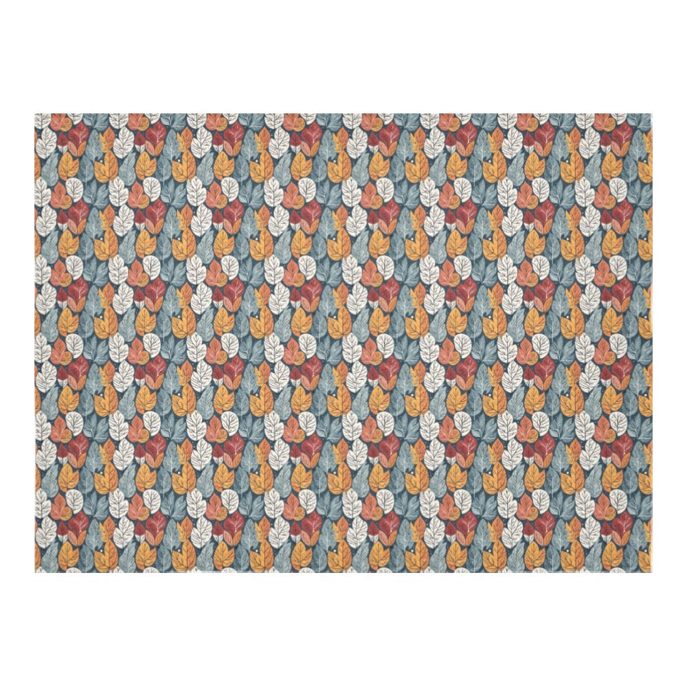Fall into Winter Polyester Tablecloth Polyester Tablecloth 70"x 52" DeRose Seasonal