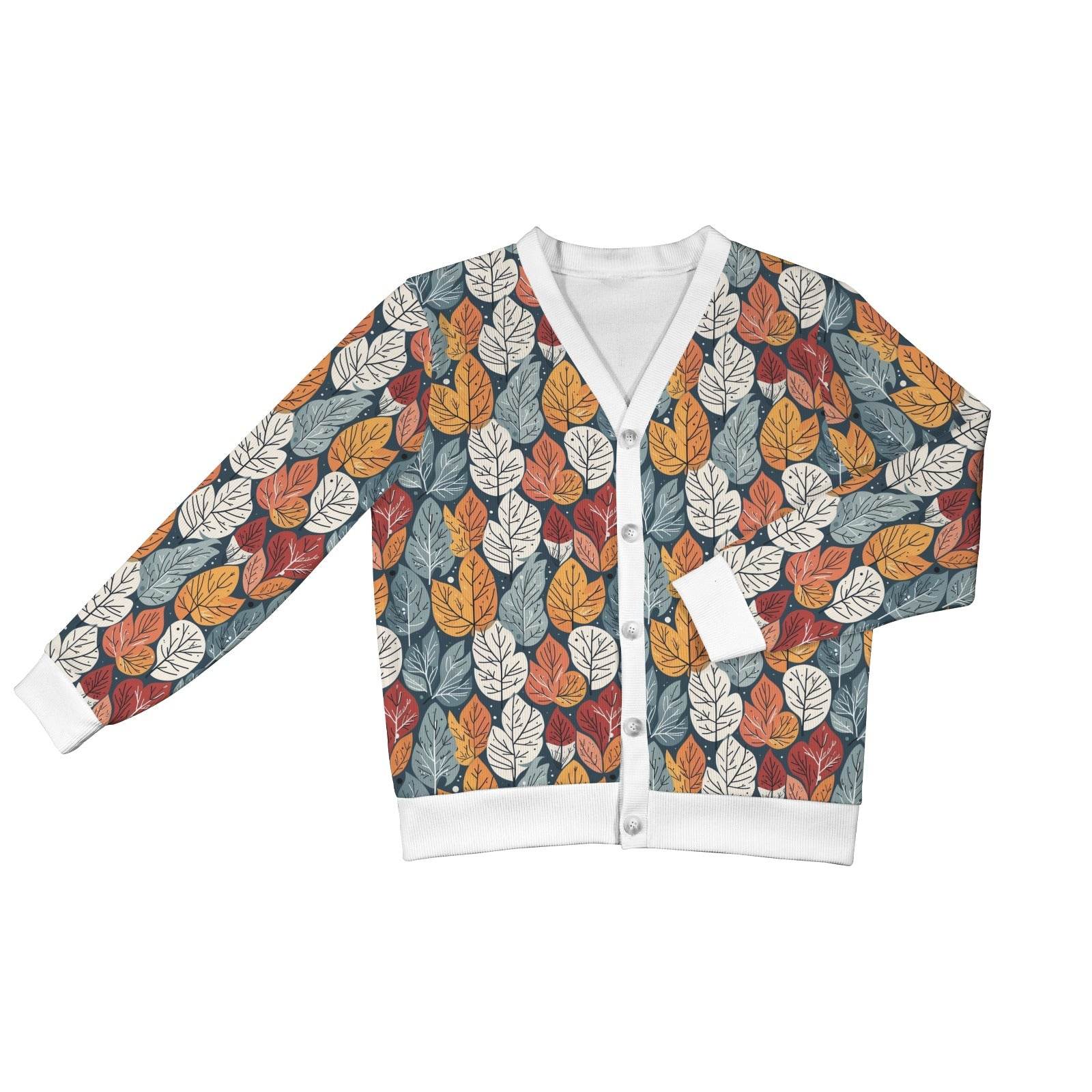 Fall into Winter Women's Cardigan Button Sweater Custom Women's Cardigan (Model H73) - DeRose Seasonal