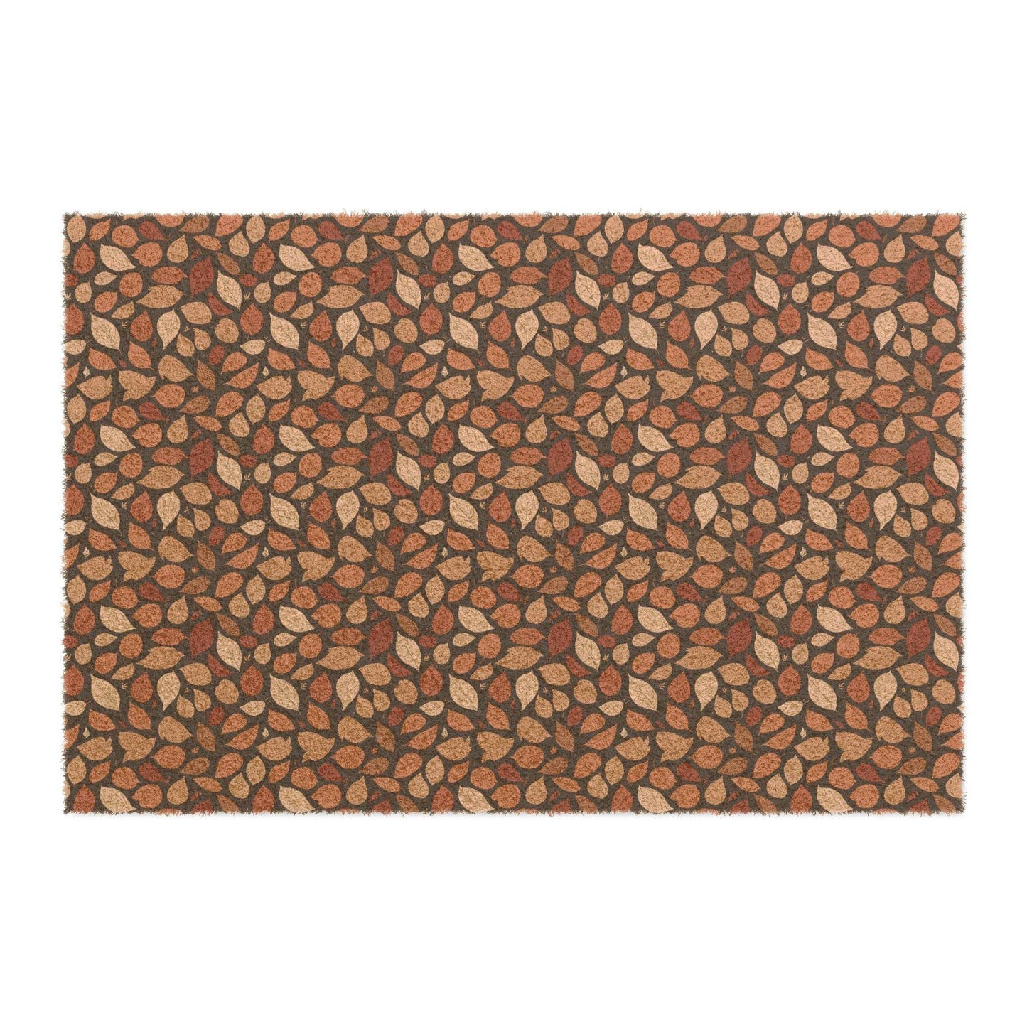 Brown Red leaves Fall Season Doormat - DeRose Seasonal