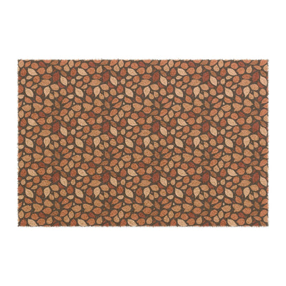 Brown Red leaves Fall Season Doormat - DeRose Seasonal