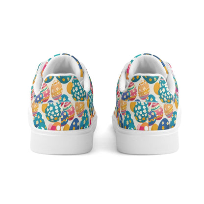 Festive Egg Adult Lightweight Brand Low Top Leather Shoes - DeRose Seasonal