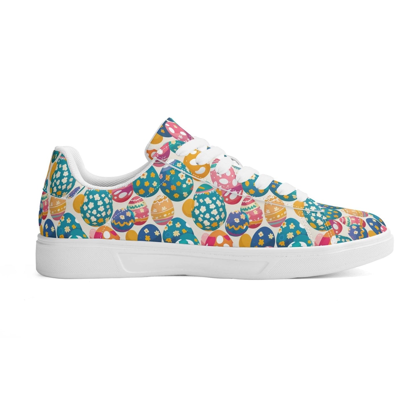 Festive Egg Adult Lightweight Brand Low Top Leather Shoes - DeRose Seasonal