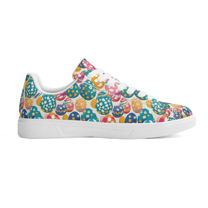 Festive Egg Adult Lightweight Brand Low Top Leather Shoes - DeRose Seasonal