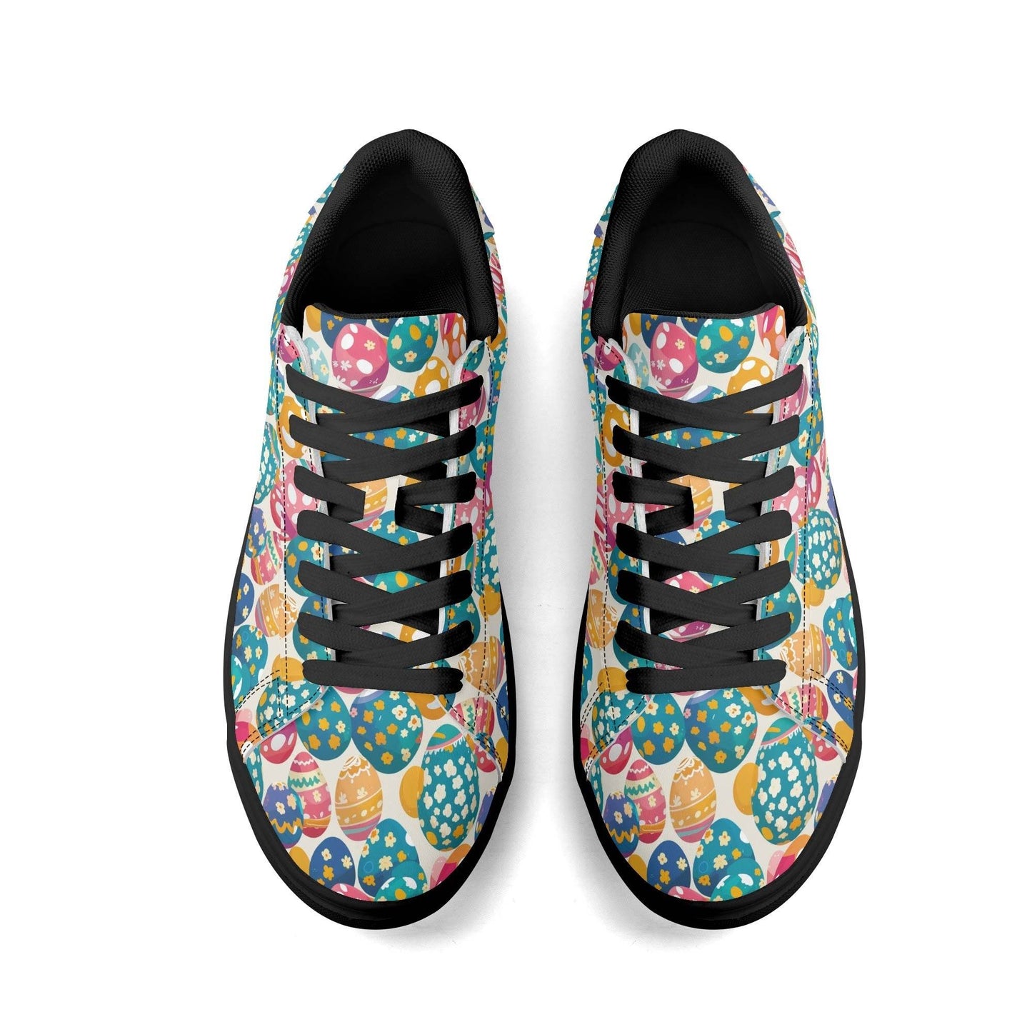 Festive Egg Adult Lightweight Brand Low Top Leather Shoes - DeRose Seasonal
