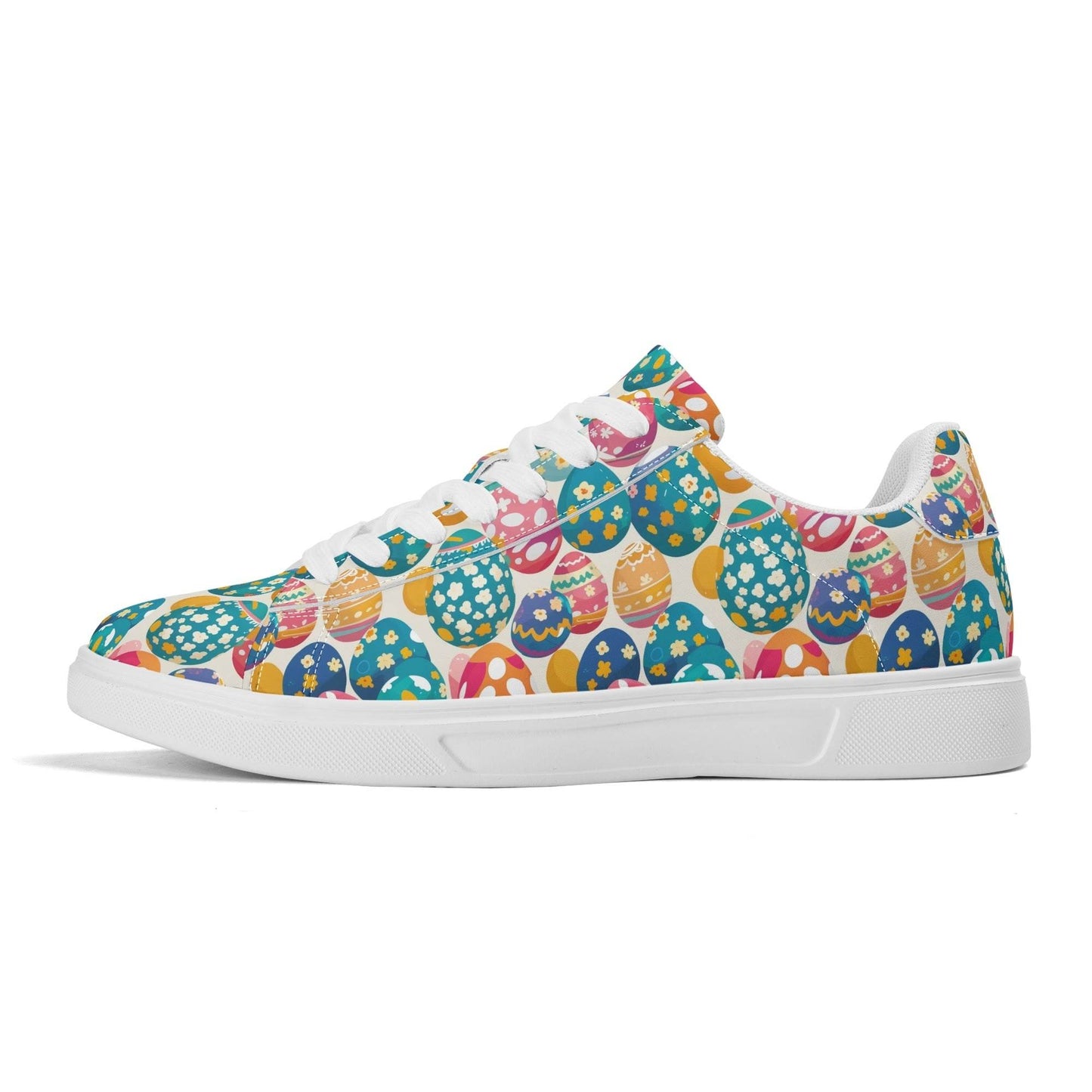 Festive Egg Adult Lightweight Brand Low Top Leather Shoes - DeRose Seasonal