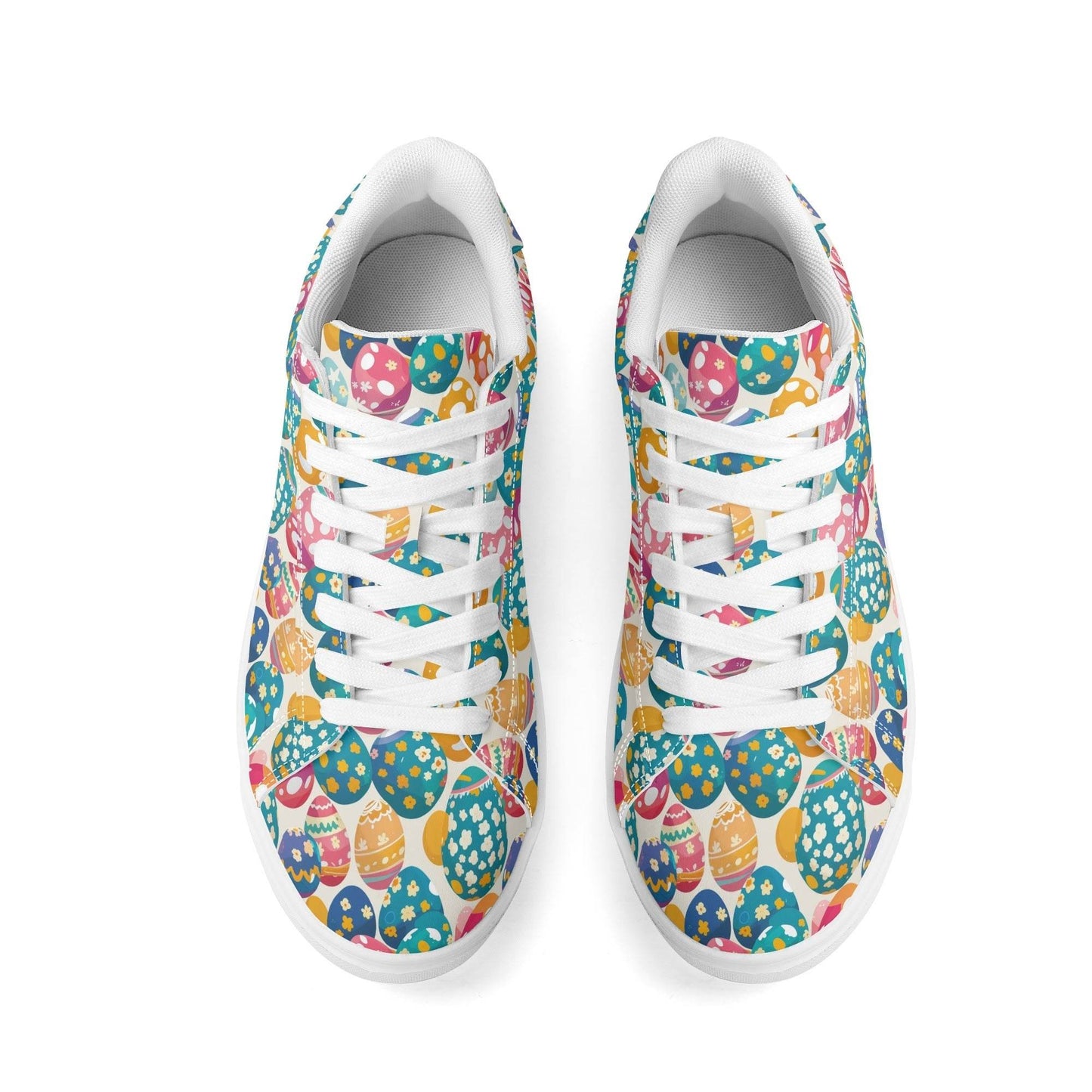 Festive Egg Adult Lightweight Brand Low Top Leather Shoes - DeRose Seasonal