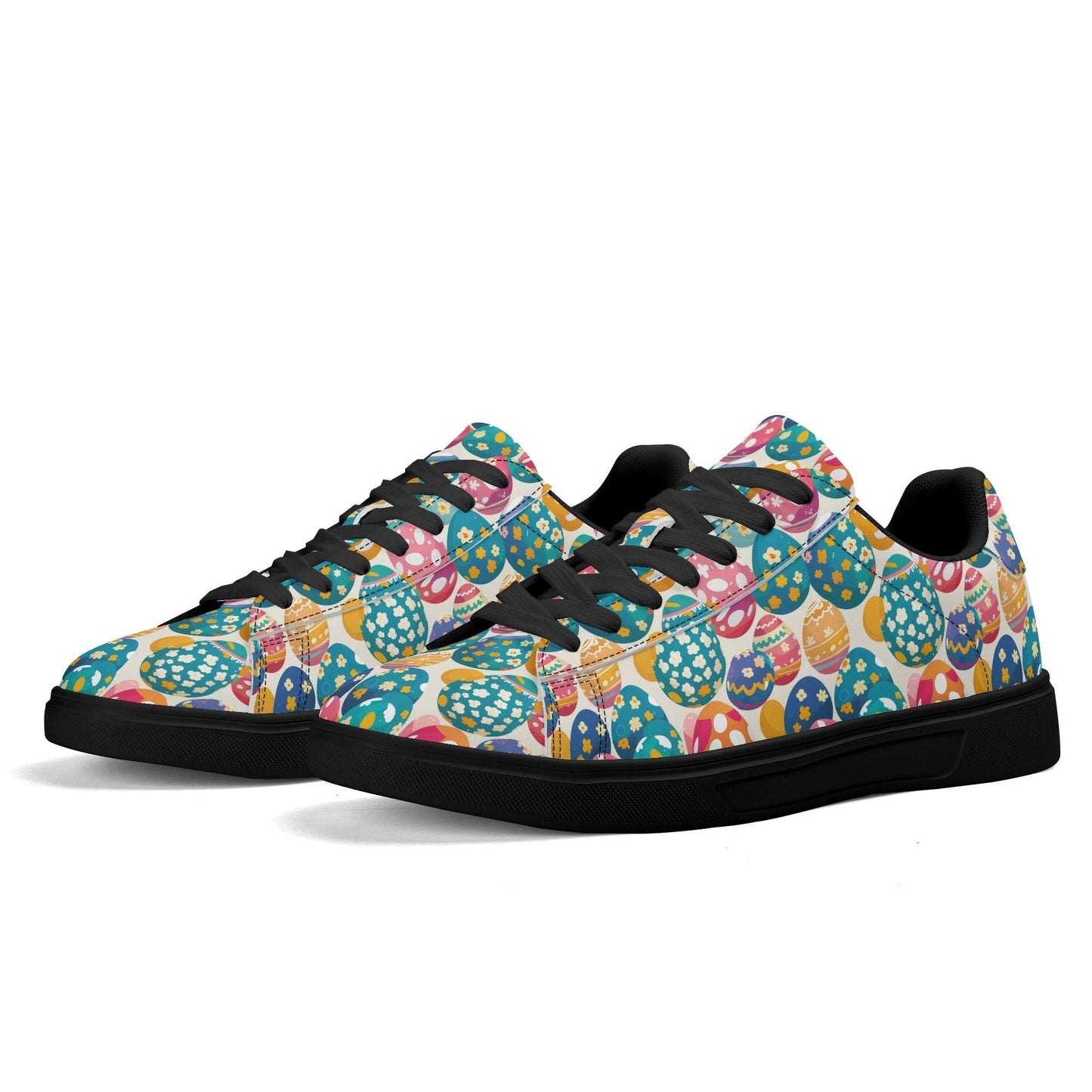 Festive Egg Adult Lightweight Brand Low Top Leather Shoes - DeRose Seasonal