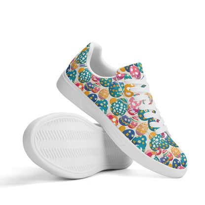 Festive Egg Adult Lightweight Brand Low Top Leather Shoes - DeRose Seasonal