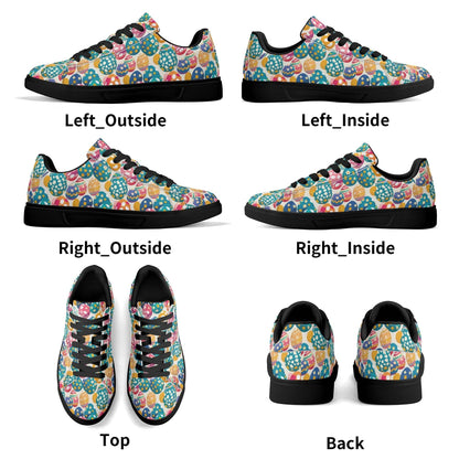 Festive Egg Adult Lightweight Brand Low Top Leather Shoes - DeRose Seasonal