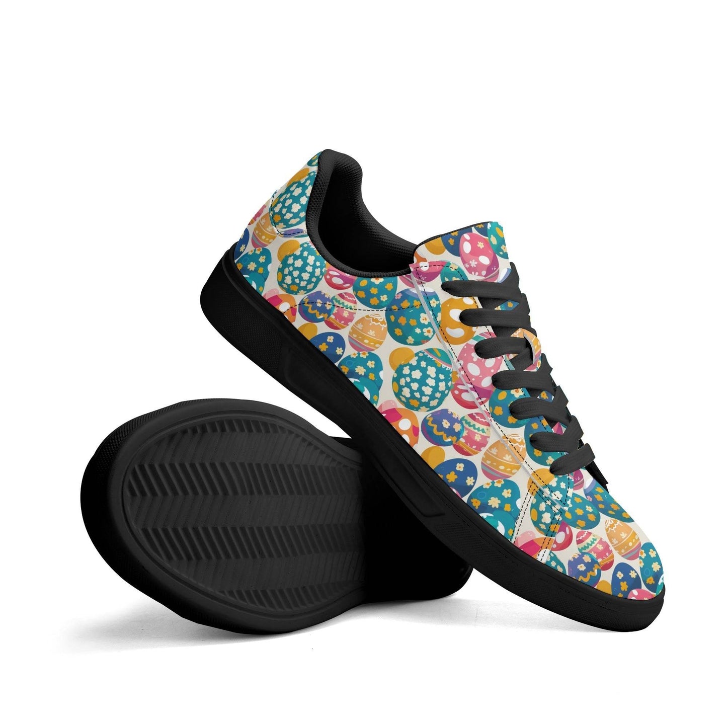 Festive Egg Adult Lightweight Brand Low Top Leather Shoes - DeRose Seasonal