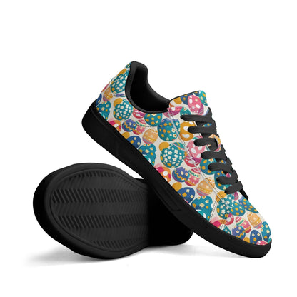 Festive Egg Adult Lightweight Brand Low Top Leather Shoes - DeRose Seasonal