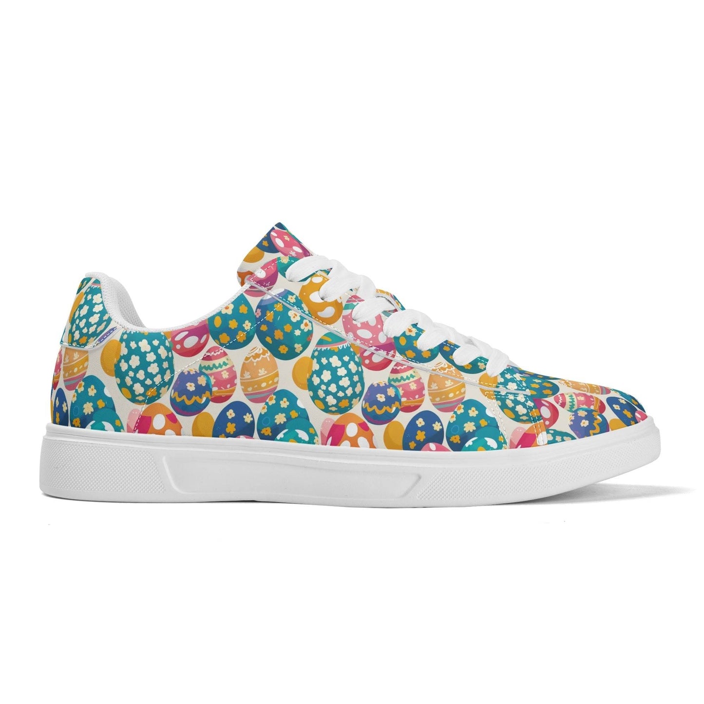 Festive Egg Adult Lightweight Brand Low Top Leather Shoes - DeRose Seasonal